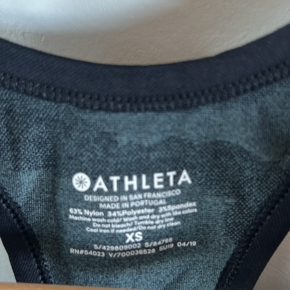 Black Camouflage Athleta Tank Top - Picture 4 of 5